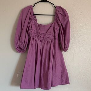 Abercrombie & Fitch Purple Long Sleeve Dress